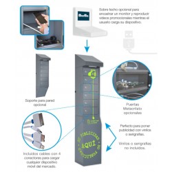 MUEBLE PARA CARGAR MOVILES Y TABLETS