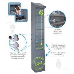 MUEBLE CARGA MOVILES Y TABLETS ALTURA 120 cms